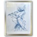 Blue Nude Figure Framed Art 1