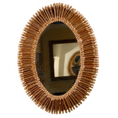 Oval Willow Custom Mirror